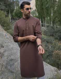 À la mode hommes Shalwar Kameez Design Unique moderne torsion manches longues mélange parfait Style Tradition indien pakistanais vêtements - Product Image 5