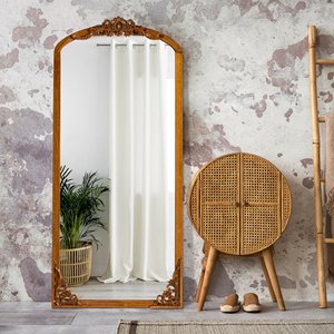 Espejo de pared adornado Vintage <span class=keywords><strong>estilo</strong></span> <span class=keywords><strong>barroco</strong></span> Marco de corona decorativo montado en la pared de longitud completa dormitorio decoración del hogar proveedor al por mayor - Product Image 1