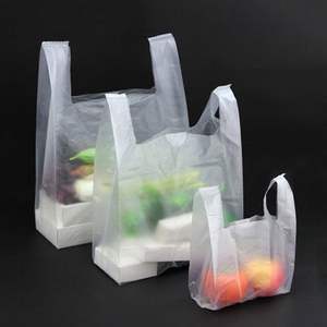 Venta caliente HDPE camiseta bolsa de plástico embalaje de alimentos chaleco portador bolsas de plástico camiseta bolsa de compras - Product Image 3