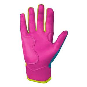 Vente directe d'usine Gants de frappe de baseball unisexes personnalisés Qualité supérieure Matériel respirant en polyester/coton Boucle à crochets - Product Image 3