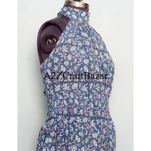 Mostly Stylish Looking beachwear sleeveless <b>dress</b> <b>Women's</b> Vintage floral Print beautiful and comfortable vacation Casual <b>Dresses</b> - Product Image 4