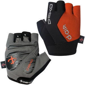 Guantes de Ciclismo de medio Dedo de verano para hombre con cierre de gancho y bucle, poliéster naranja transpirable para ciclismo y montar en bicicleta - Product Image 5