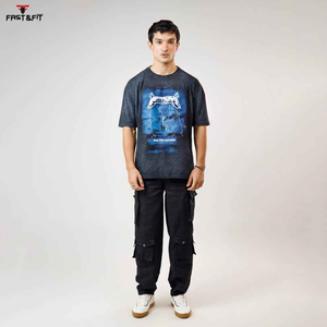 Camiseta personalizada de alta calidad con logotipo personalizado de tendencia superior para hombre, Camiseta lisa de gran tamaño, camisetas informales para hombre - Product Image 6