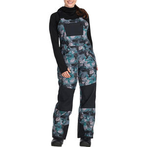 Conception personnalisée bavoirs de ski pour femmes avec tissu isolé imperméable au vent et impression de logo pour les sports d'extérieur d'hiver - Product Image 1