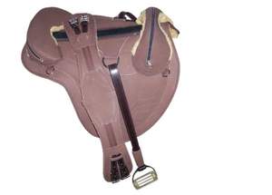 Asiento de cuero genuino occidental de alta calidad del tamaño de la silla de montar del caballo Fabricación disponible de la India - Product Image 5