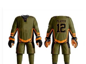 ชุดเครื่องแบบฮ็อกกี้น้ำแข็งสำหรับผู้ชายพิมพ์ลายดิจิทัลดีไซน์ยอดนิยมอัตราการเต้นฮ็อกกี้น้ำแข็งระบายอากาศได้ดี - Product Image 3