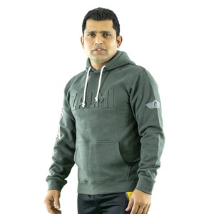 Sudadera con capucha mezclada de algodón personalizada de alta calidad profesional, sudaderas con capucha en relieve transpirables ligeras para hombres - Product Image 5