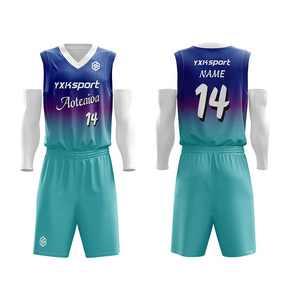 Maillot de basket-ball en polyester à sublimation, uniforme de basket-ball pour jeunes au design personnalisé de haute qualité - Product Image 2