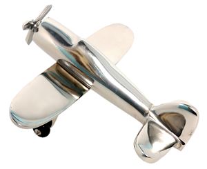 Modèle d'avion à hélice en métal moulé sous pression artisanal 1:100, impression de logo personnalisée, modèle d'avion décoratif, objet de décoration de table - Product Image 1