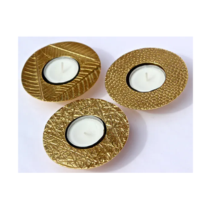 Bougeoir chauffe-plat en laiton rustique de style le plus récent meilleurs cadeaux artisanat utilisé et article décoratif décor à la maison - Product Image 4