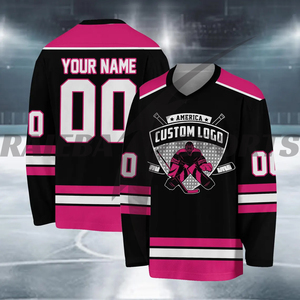 Ensemble d'uniformes de hockey sur glace de qualité supérieure, respirants, anti-humidité, antibactériens, 100 % polyester, vente en gros d'usine, personnalisables - Product Image 6