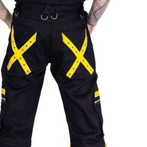 Men Gothic Pant Factory Wholesale Punk Rock Emo Wholesale <b>Harness</b> Black/Pants 2026 - Product Image 5
