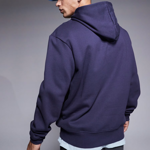 Sweat à capuche unisexe surdimensionné en molleton épais 100 % coton, imprimé sur mesure, à épaules tombantes, modèle OEM 2026 - Product Image 4