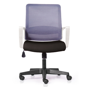 Chaise de bureau pivotante Java XT02 GTC005 avec base en plastique et cadre blanc - Product Image 1