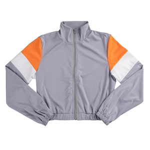 Conjunto de diseñador de lujo al por mayor, cortavientos de fábrica para mujer, chaqueta cortavientos de manga raglán recortada para mujer, pantalones, chándal - Product Image 2