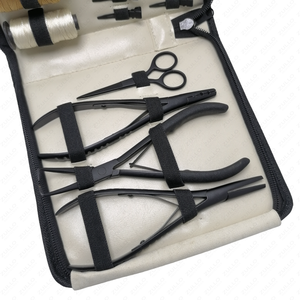 ชุดคีมต่อผมสีที่กําหนดเองชุดสเตนเลสคุณภาพสูงชุดเครื่องมือต่อผมสําหรับคลิปตัดผม - Product Image 5