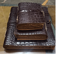 Carnet en cuir gaufré vintage fait main avec papier à bords festonnés, journal antique, carnet de croquis, grimoire, format A5, cadeau