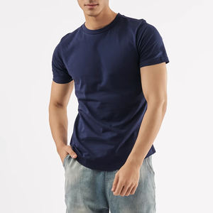 Camiseta de gran tamaño de algodón 100% de peso pesado personalizada para hombre de alta calidad, camiseta de peso pesado de cuello redondo en blanco - Product Image 1