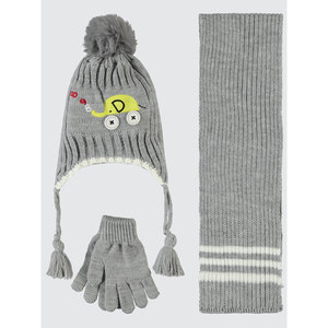 Ensemble bonnet et gants avec écharpe et accessoires pour l'école pour garçons - Product Image 1
