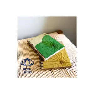 Lotus Leaf Notebook Writing Pad Vietnam Traditional Education Design