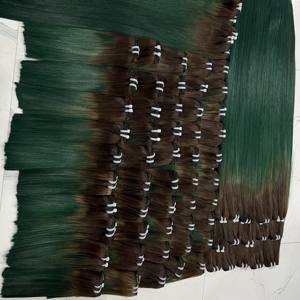 Os droit long Double dessiné brun armure Extensions de cheveux cuticules alignés vierge vietnamien cheveux humains teints 100g - Product Image 4