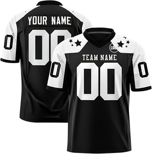 Maillot de football américain pour hommes en gros, uniforme, polyester 240GSM, poids lourd, entraînement professionnel, vêtements de sport - Product Image 1