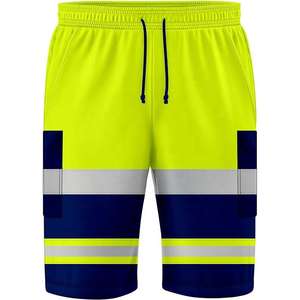 Shorts de travail pour hommes à haute visibilité tendance 2025, vêtements de sécurité réfléchissants, imperméables, séchage rapide pour l'été, prix d'usine - Product Image 5