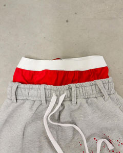 Fabricant de pantalons baggy, peinture personnalisée, effet délavé, pantalon de survêtement délavé à l'acide, pantalon baggy à double taille pour hommes - Product Image 4