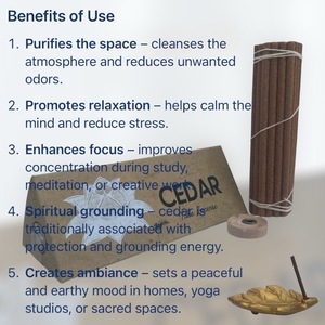 Handmade Nepal tự nhiên Cedar Sticks hương 4.3 inch dài 30 Gậy hộp gỗ tự nhiên hương thơm Himalaya <span class=keywords><strong>cedarwood</strong></span> - Product Image 5