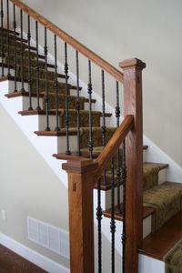 Mains courantes durables et écologiques en chêne blanc avec filet réglable pour les pièces d'escalier intérieur et les balustrades - Product Image 6