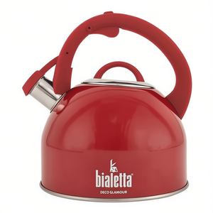 Bouilloire à sifflet en acier inoxydable Bialetti DECO GLAMOUR 2,5 L rouge NGD24010 - Product Image 2