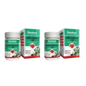 Comprimés naturels Hamdard Cardiobrain, complément à base de plantes Unani, soutenant la santé du cœur et du cerveau, la clarté mentale, la circulation et la vitalité - Product Image 1