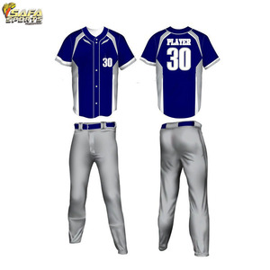 Conjunto de Uniforme de Béisbol, Jersey y Pantalones Personalizados para Equipo, Venta al por Mayor, OEM, Ropa Deportiva Transpirable de Secado Rápido - Product Image 4