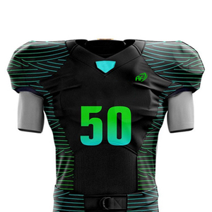 Grande demande Uniforme de football américain à manches courtes Impression de logo personnalisé Conception respirante Dernière tendance - Product Image 4