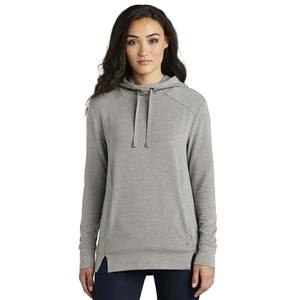 Sweats à capuche en molleton personnalisés pour femmes noires vente en gros pour femmes - Product Image 1