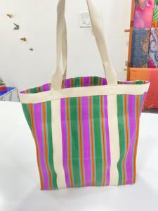 ถุงผ้าไนลอนรีไซเคิลเป็นมิตรกับสิ่งแวดล้อมถุงช้อปปิ้งพร้อมซิป rpet ทอด้วยมือทำจากพลาสติกรีไซเคิล - Product Image 2