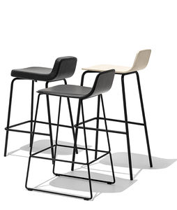 Taburete Moderno de Estilo Escandinavo con Estructura Metálica Delgada y Asiento Tapizado Elegante - Diseño Minimalista para Comedor, Hotel y Sala de Estar - Product Image 5