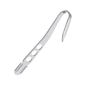 Levier d'os MIOS en gros incurvé 9.12 "pointe pointe courte largeur émoussée 2.4mm largeur de mâchoire 15 mm ascenseur de chirurgie osseuse Hohmann - Product Image 2