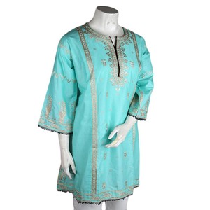 Jhabla Bordada para Mujer - Cian - Product Image 1