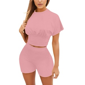 Nouveau Design Coton Côtelé Fitness Femmes Soutien-Gorge Legging Yoga 2 Pièces Ensemble Fabrication par Hawk Eye Sports ( PayPal Vérifié) - Product Image 2