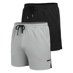 Short de sport d'été en maille ample pour homme Joggers de gym pour la musculation Fitness décontracté plage extérieur Anti-rides solide - Product Image 1