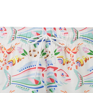 Pantalones cortos de malla de poliéster con logotipo personalizado al por mayor de colores elegantes para hombre, traje de baño de moda a bajo precio, diseños impresos para hombre, nuevo - Product Image 5