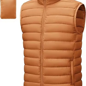 Venta Directa de Fábrica, Chaleco Acolchado Personalizado con Cremallera, Transpirable, de Alta Calidad, Informal, para Hombre, para Invierno, 100% - Product Image 1