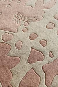 Tapis en laine fait main tufté à la main, luxueux, beige, antidérapant, réversible, à poils longs, épais, écologique, adapté aux animaux domestiques, pour un intérieur moderne - Product Image 4