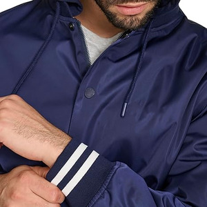 Chaqueta de bombardero de satén de invierno informal para hombre, chaqueta bordada de tela con botones de poliéster, chaqueta universitaria subida por Dress Sports - Product Image 5