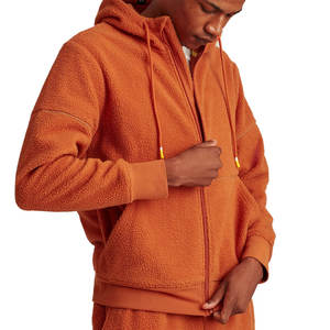 High Quality <b>Men</b> <b>Sherpa</b> <b>Hoodie</b> Wholesale Heavyweight Warm Fleece Zip-Up Streetwear Winter Breathable & Windproof - Product Image 1