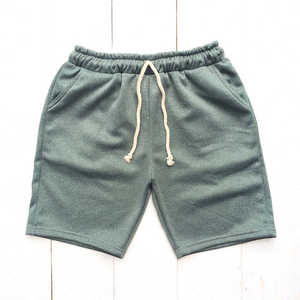 2025 Shorts de sport pour hommes 100% coton taille élastique confortable Style décontracté Anti-rides écologique Service OEM disponible - Product Image 1