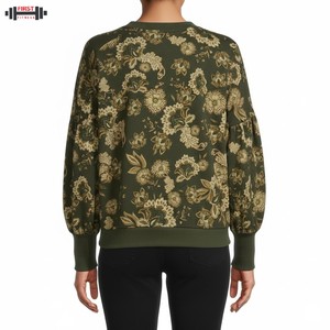 Oem Custom Logo Quality Cotton Fleece Streetwear 300g Winter Women V-neck Solid Pattern Oversize Pullover <b>Sweatshirt</b> Hoodie - Product Image 2