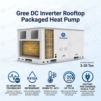Unité de toiture commerciale monobloc R410A pour systèmes CVC, 2-5 tonnes, fonction de refroidissement et de chauffage, pour projets de entrepreneurs, fourniture distributeur T3