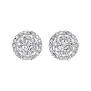 Nueva llegada 925 plata esterlina dos piedras Cubic Zirconia Stud pendientes chapado en oro diamante para fiestas de mujeres hechas a mano - Product Image 3